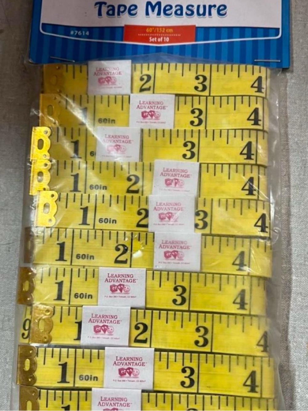 Yellow Tape Measures - Pack of 10 - Brand New